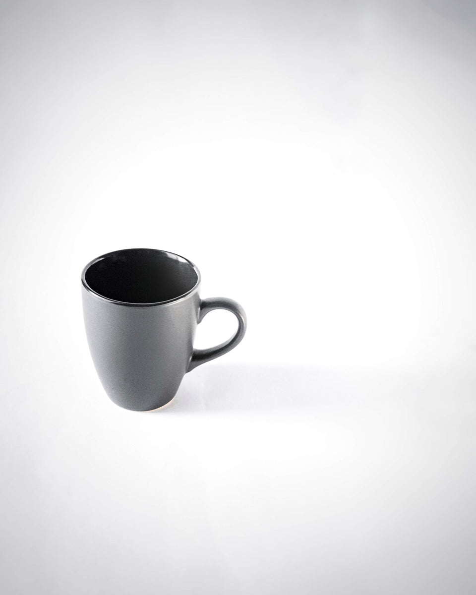 Cups Of Magik Minimalist Matte Black Glass