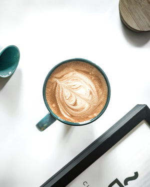 Cups Of Magik Dark Teal LARGE coffee Mug