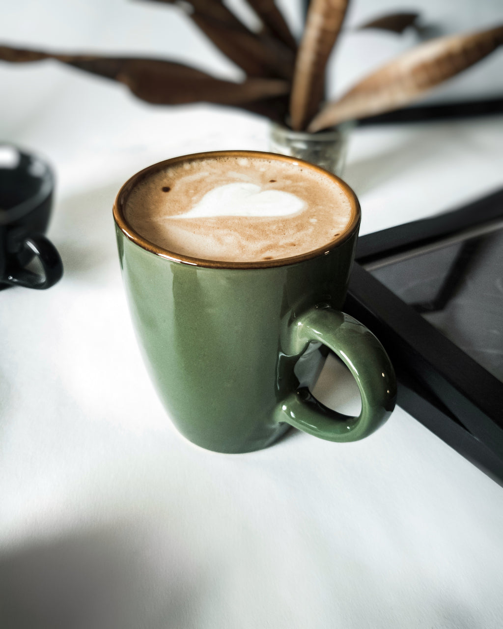 Cups of Magik Olive green and Tan Coffee Mug