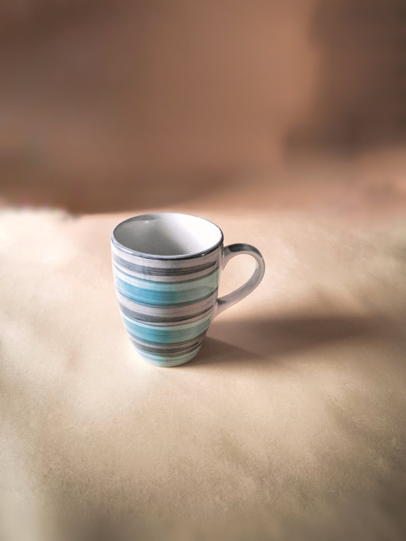 Cups Of Magik Grey and Cyan Coffee Mug