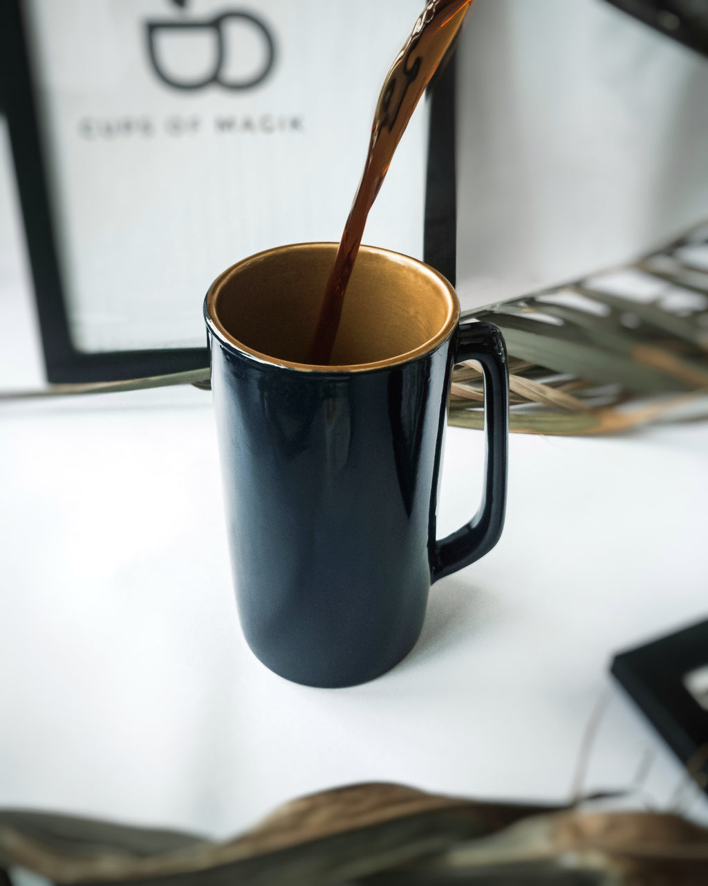 Cups of Magik Prussian blue and Tan Xtra Large Mug