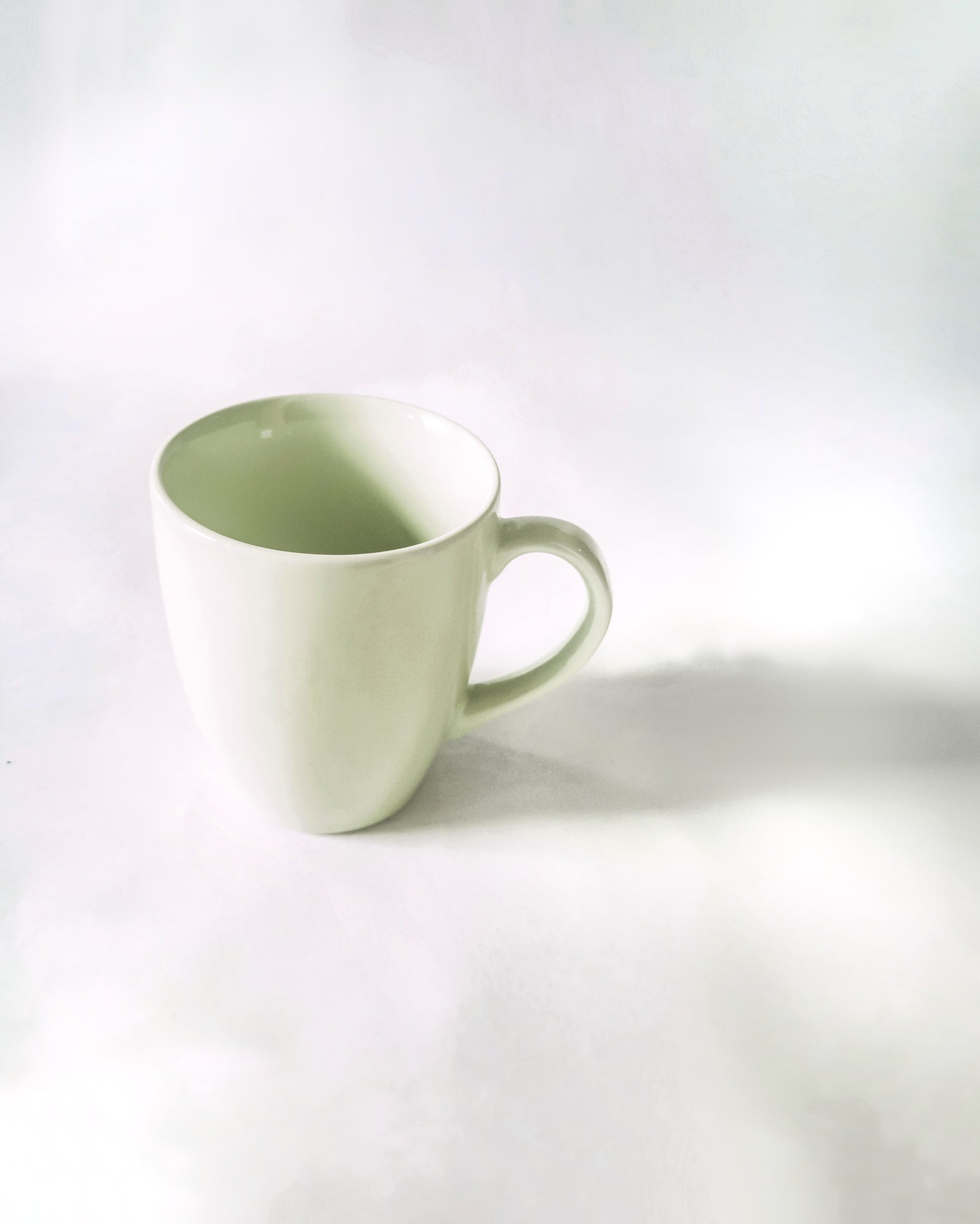 Cups Of Magik Pastel pale Green Large Coffee Mug