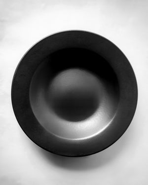 Cups Of Magik Matte Black Soup/Pasta Plate