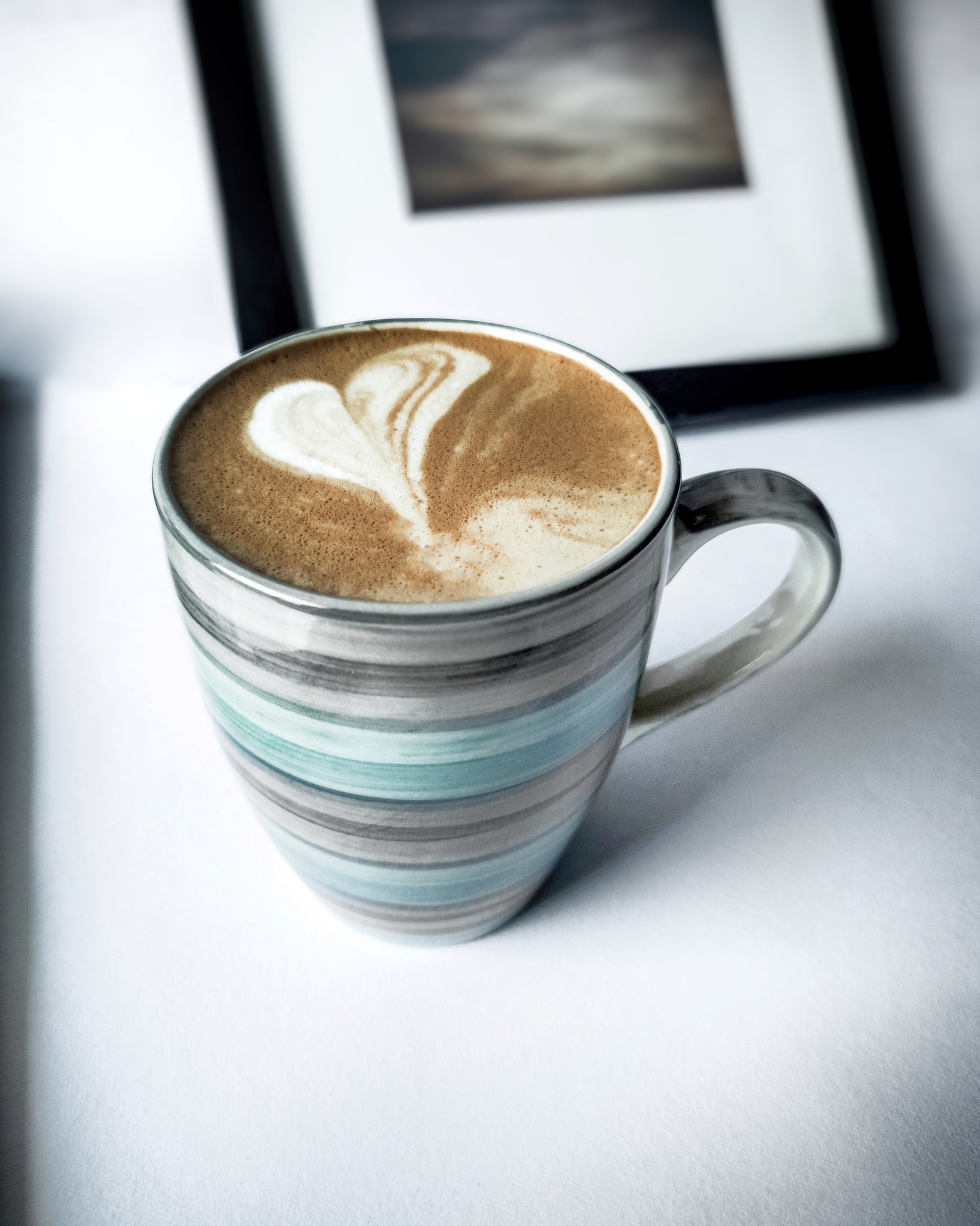 Cups Of Magik Grey and Cyan Coffee Mug