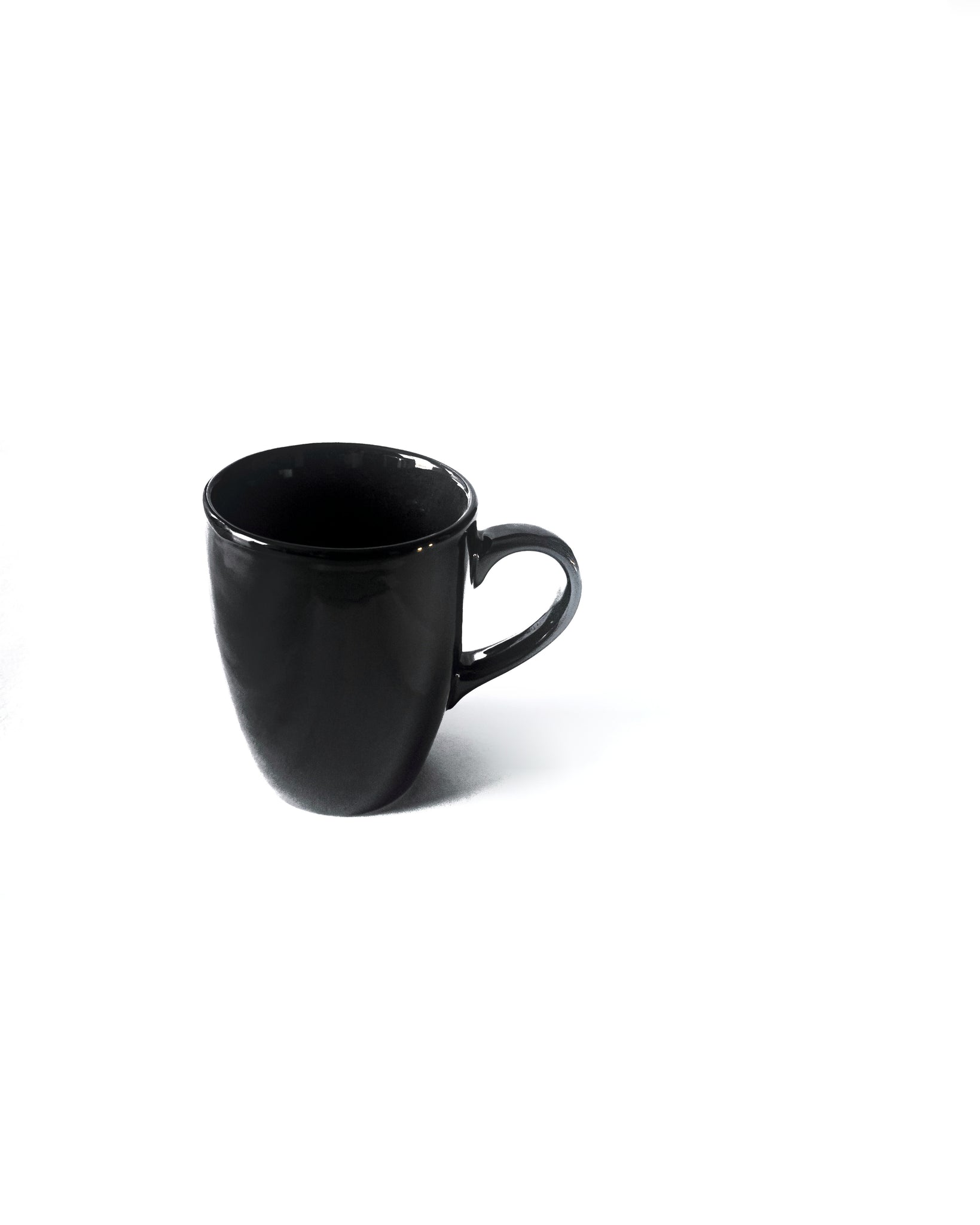 Cups of Magik Minimalist Glossy Black Coffee Mug