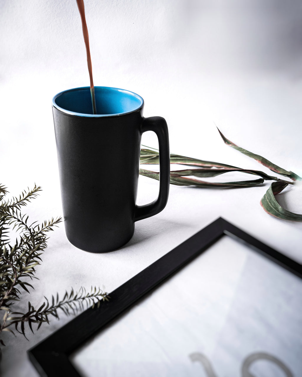 Cups of Magik Xtra LARGE Blue Matte Black Mug