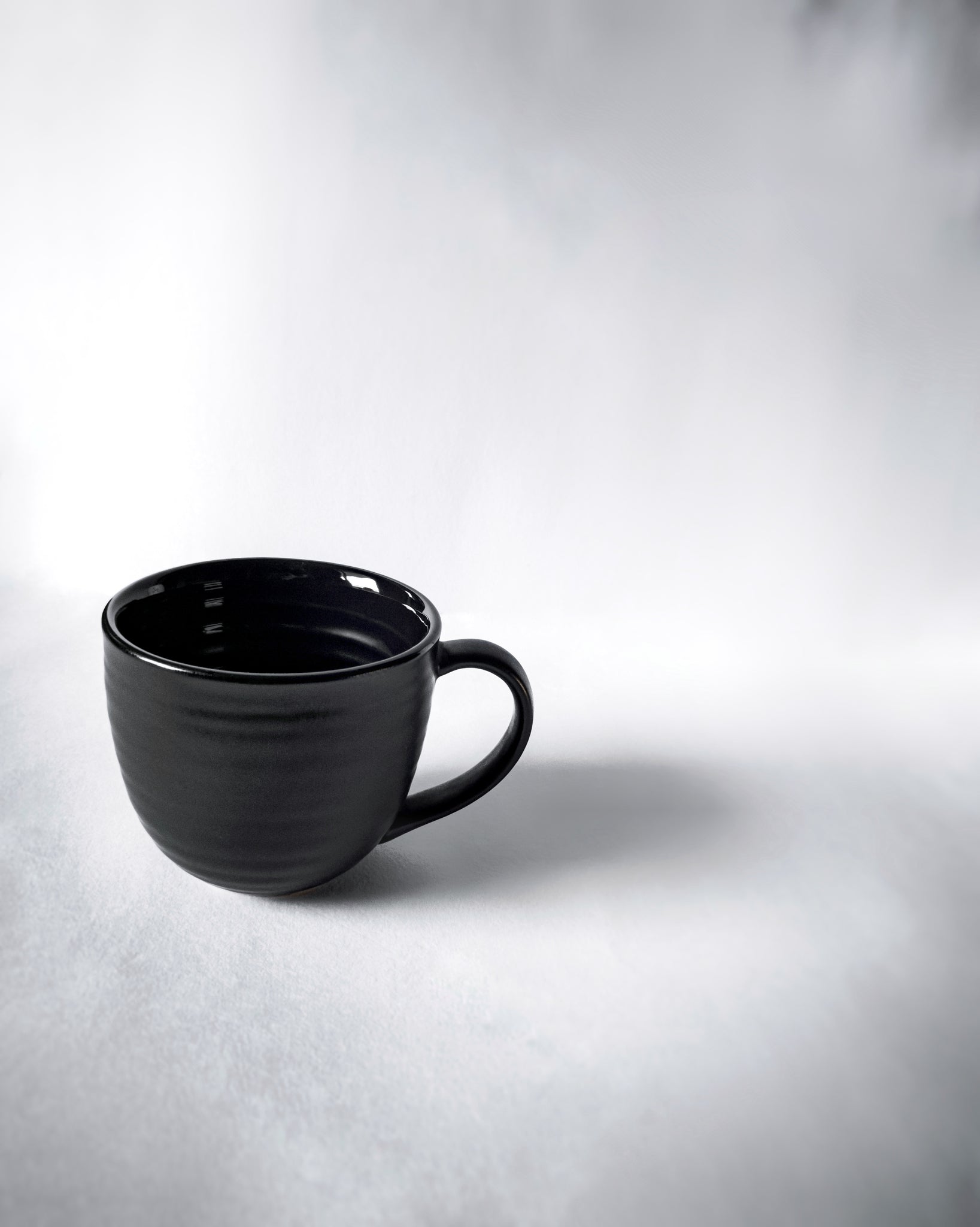 Cups Of Magik Matte Black Large Latte Cup.