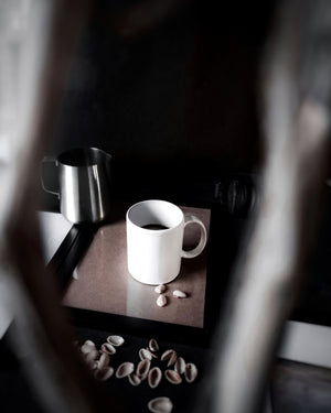 Cups Of Magik Minimalist Matte Black Glass