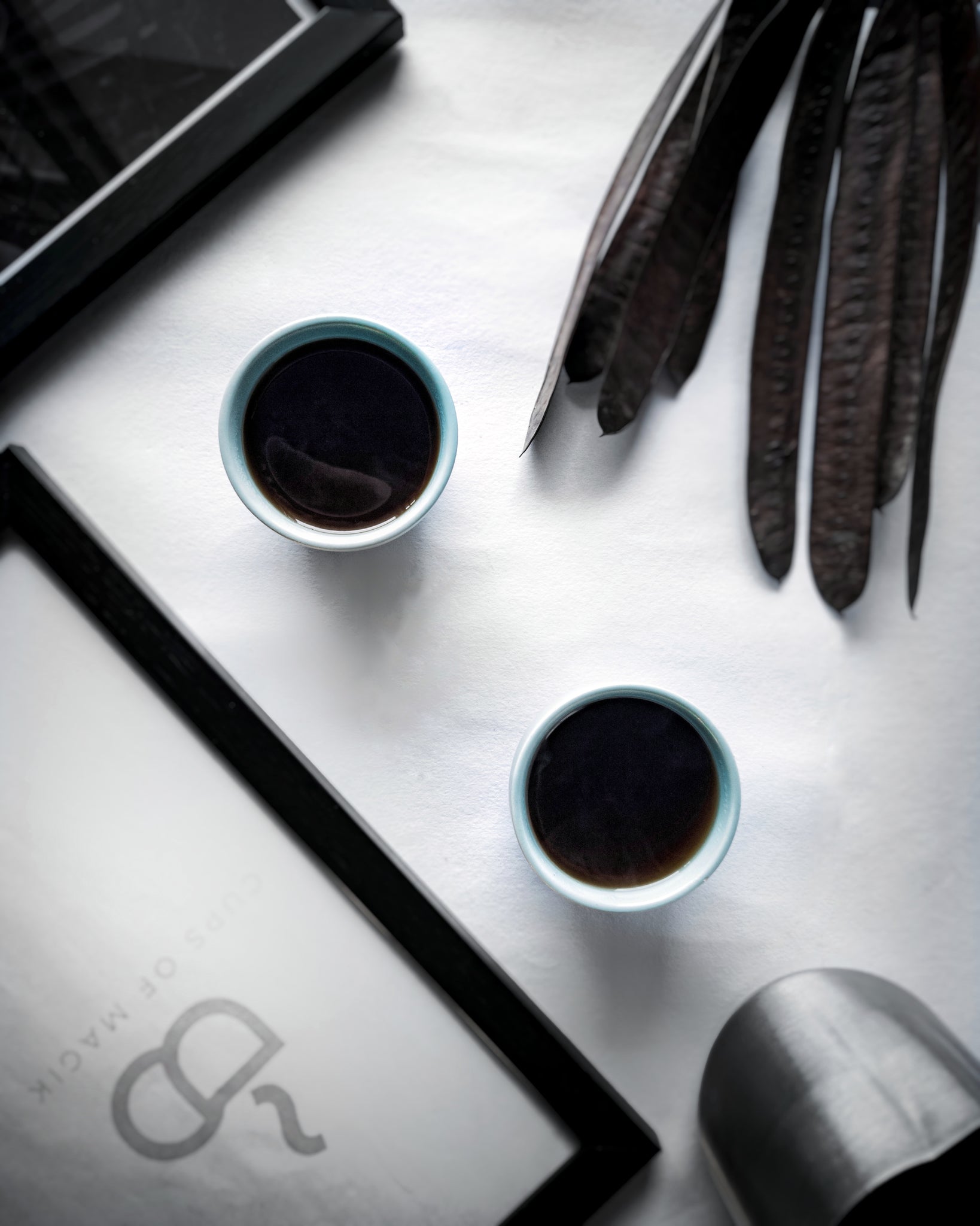 Cups of Magik Pastel pale Aqua Matte Espresso Cup(Set of 2)