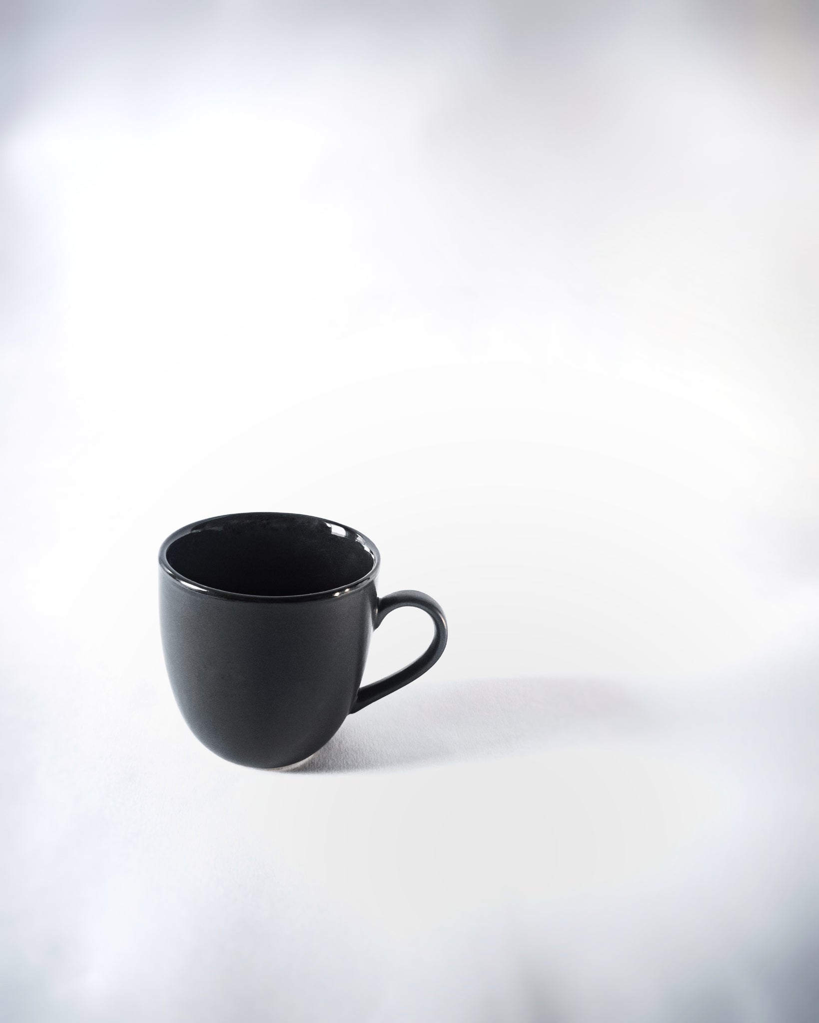 Cups Of Magik Minimalist Matte Black Espresso/tea Cup(Set of 2)
