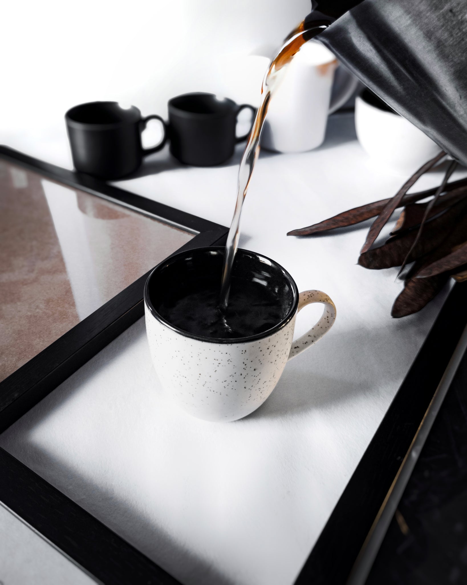 Cups Of Magik Daystar Matte Textured Espresso/Cappuccino/small latte Cups(Set Of 2)