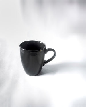 Cups of Magik Minimalist Glossy Black Coffee Mug