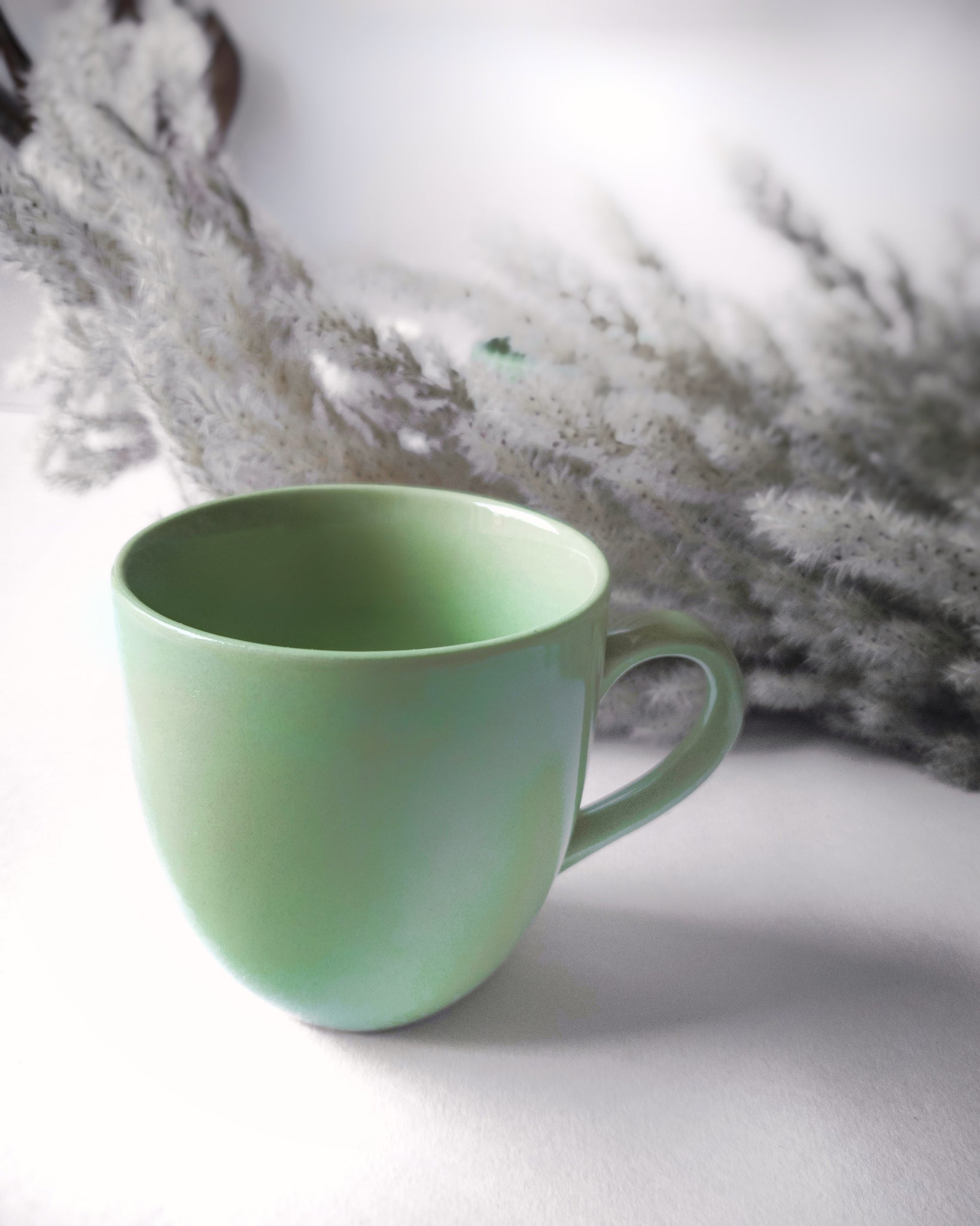Cups Of Magik Olive Green Espresso/Cappuccino Cups(Set of 2)