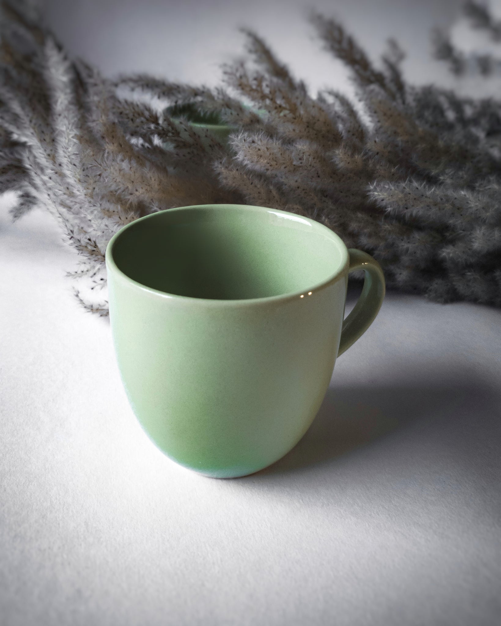 Cups Of Magik Olive Green Espresso/Cappuccino Cups(Set of 2)