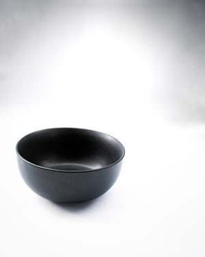 Cups Of Magik Minimal Matte Black Large Bowl.