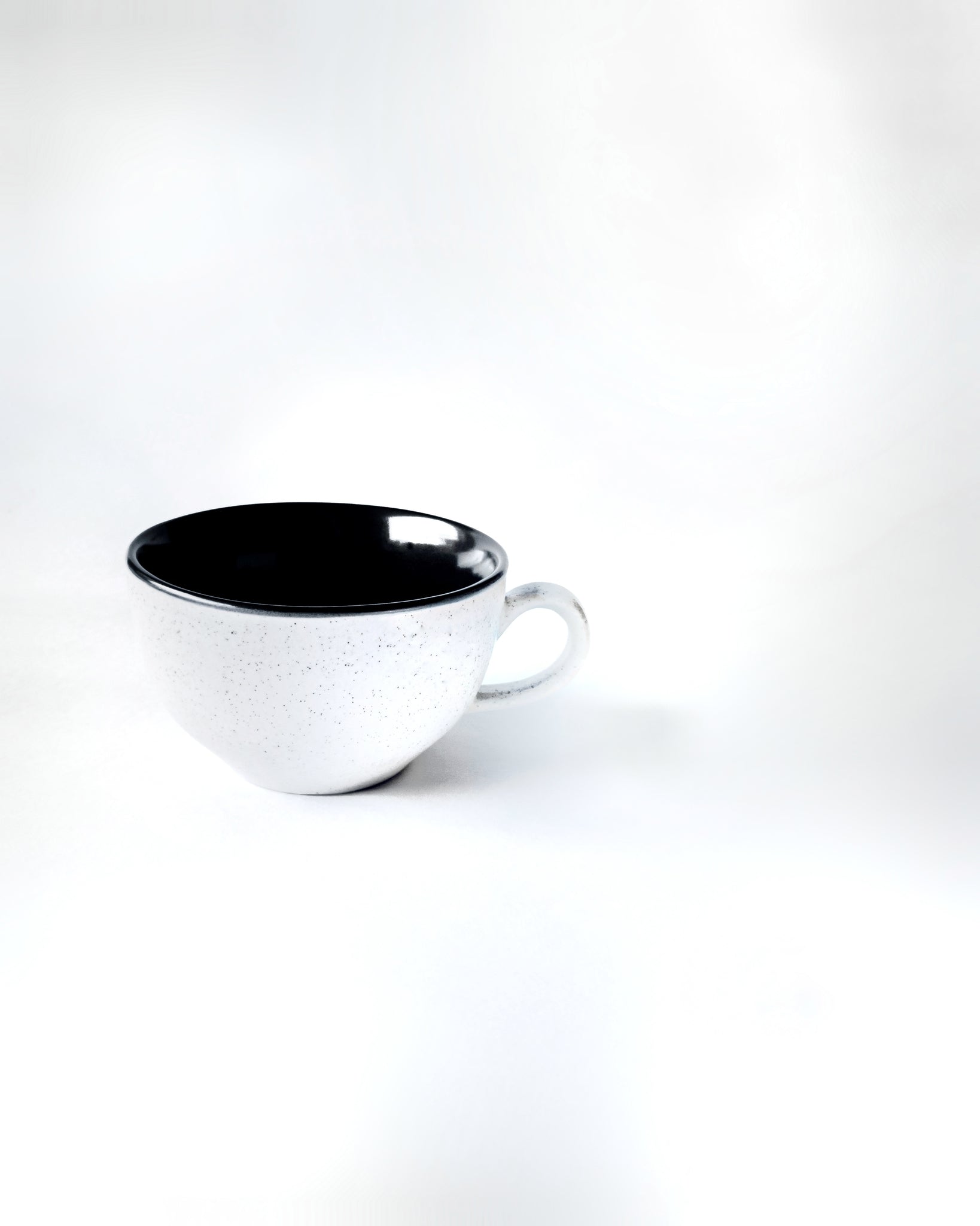 Cups Of Magik Daystar Matte Textured Large latte Cup with Black Inserts
