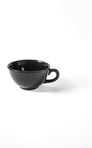 Cups Of Magik Glossy Black latte Cup