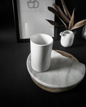 Cups Of Magik Minimalist White Glass