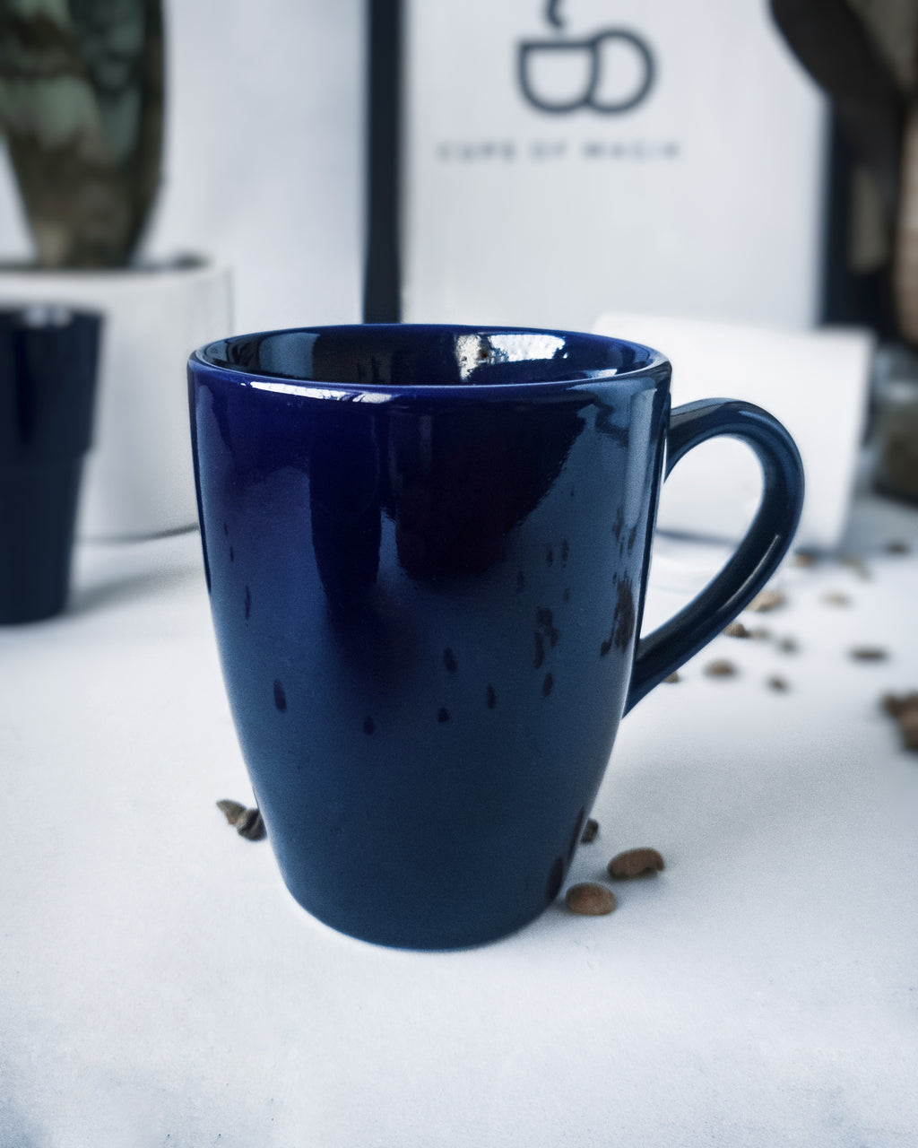 Cups of Magik Sapphire Blue Glossy Coffee Mug