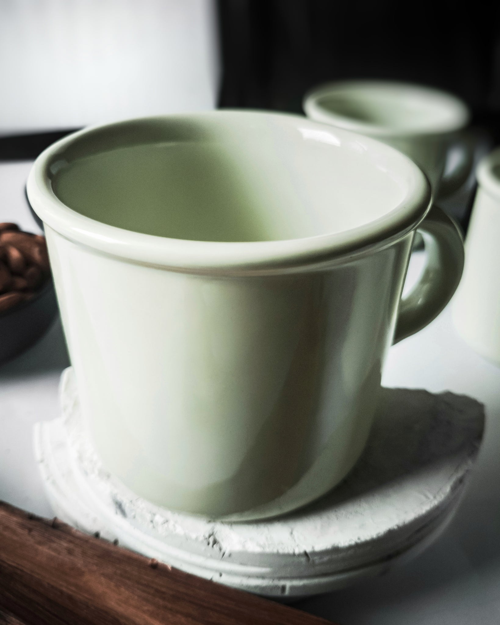 Cups Of Magik Pastel Pale Green Glossy Mug
