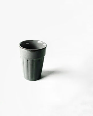 Cups Of Magik Abstract Grey espresso/ Tea Glasses(Set of 2)