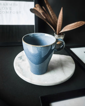 Cups Of Magik Luxe Blue Large Coffee Mug